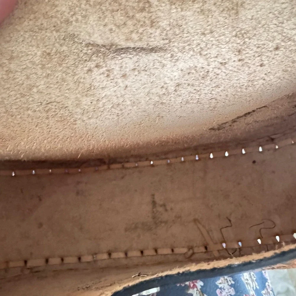 Vintage HandTooled‎ Leather Crossbody Mexico Aztec Mayan Calendar Boho Preloved
